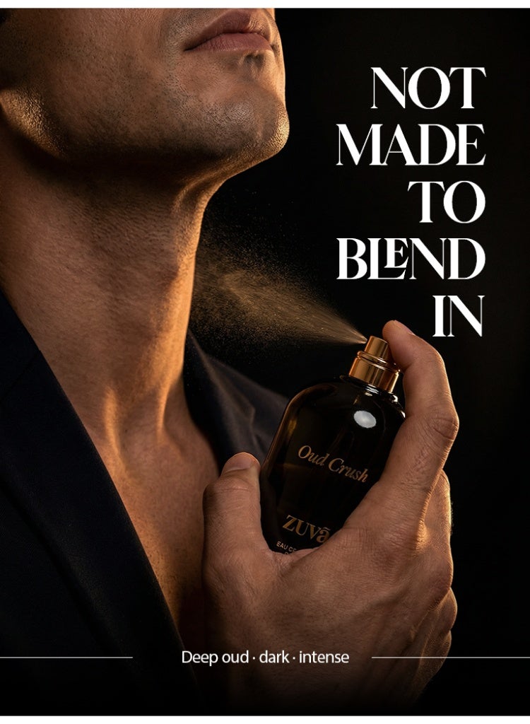 عطور زوفا عطر عود كراش أو دو بارفان – 100 مل | عطر فاخر للجنسين برائحة العود مع العنبر وخشب الصندل والهيل - Image 5